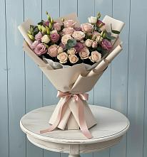 Букет цветов из:  Розы и Лизиантусы #REPLACE_PRED# Непецино