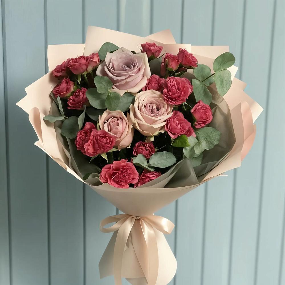 Букет цветов из: Гвоздики и Розы в Непецино