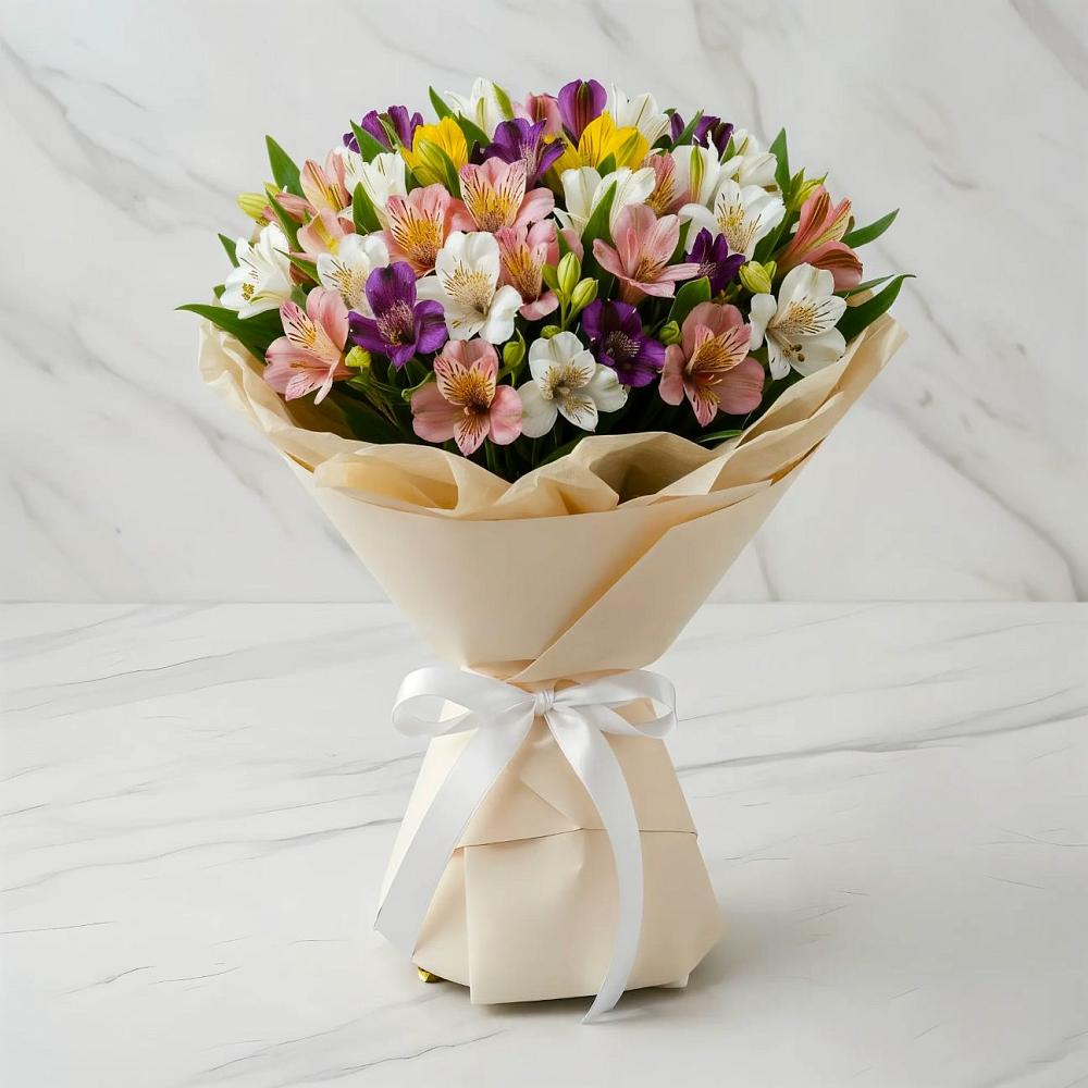 Букет цветов из: Альстромерии в Непецино