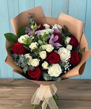Букет цветов из:  Розы и Альстромерии в Непецино