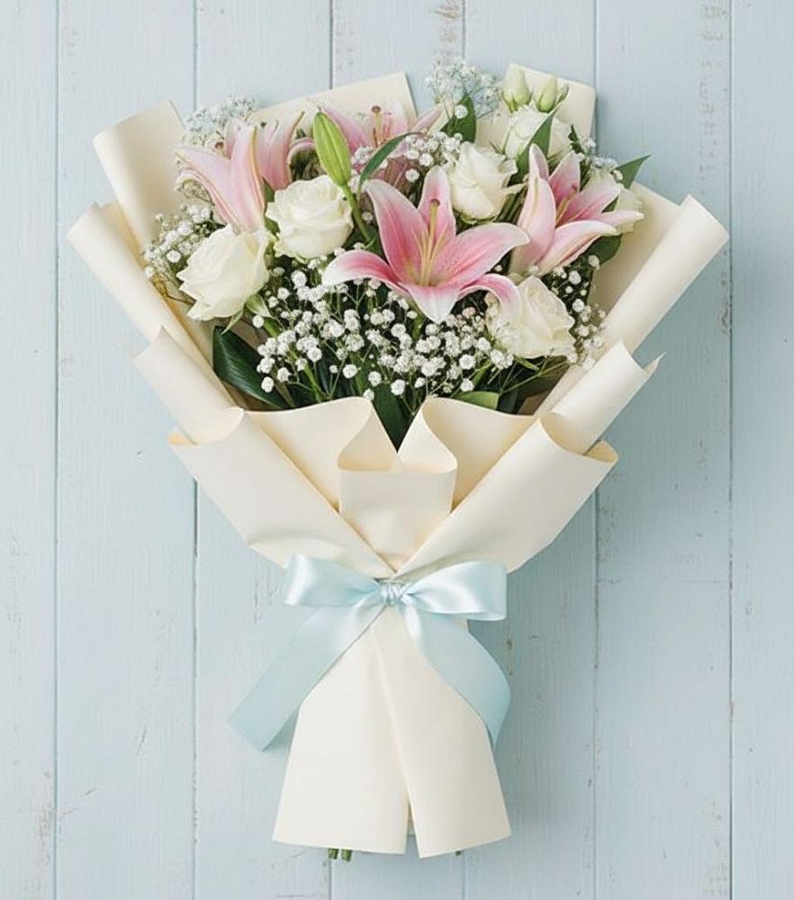 Букет цветов из: Лилии в Непецино