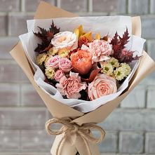 Букет цветов из:  Гвоздики, Хризантемы и Розы в Непецино