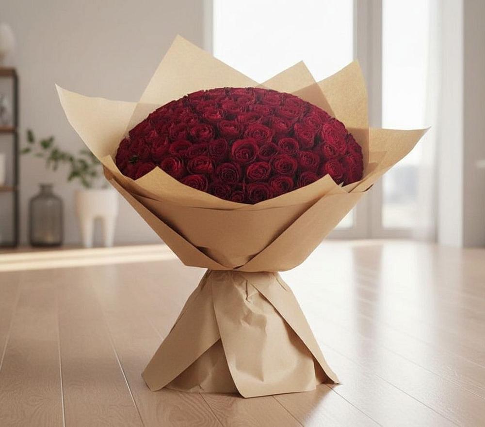 Букет 101 Красная роза в Непецино