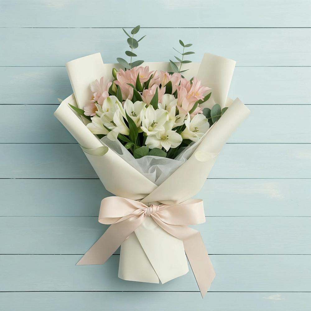 Букет цветов из: Альстромерии в Непецино