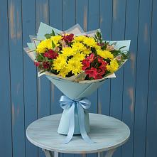 Букет цветов из:  Альстромерии и Хризантемы в Непецино