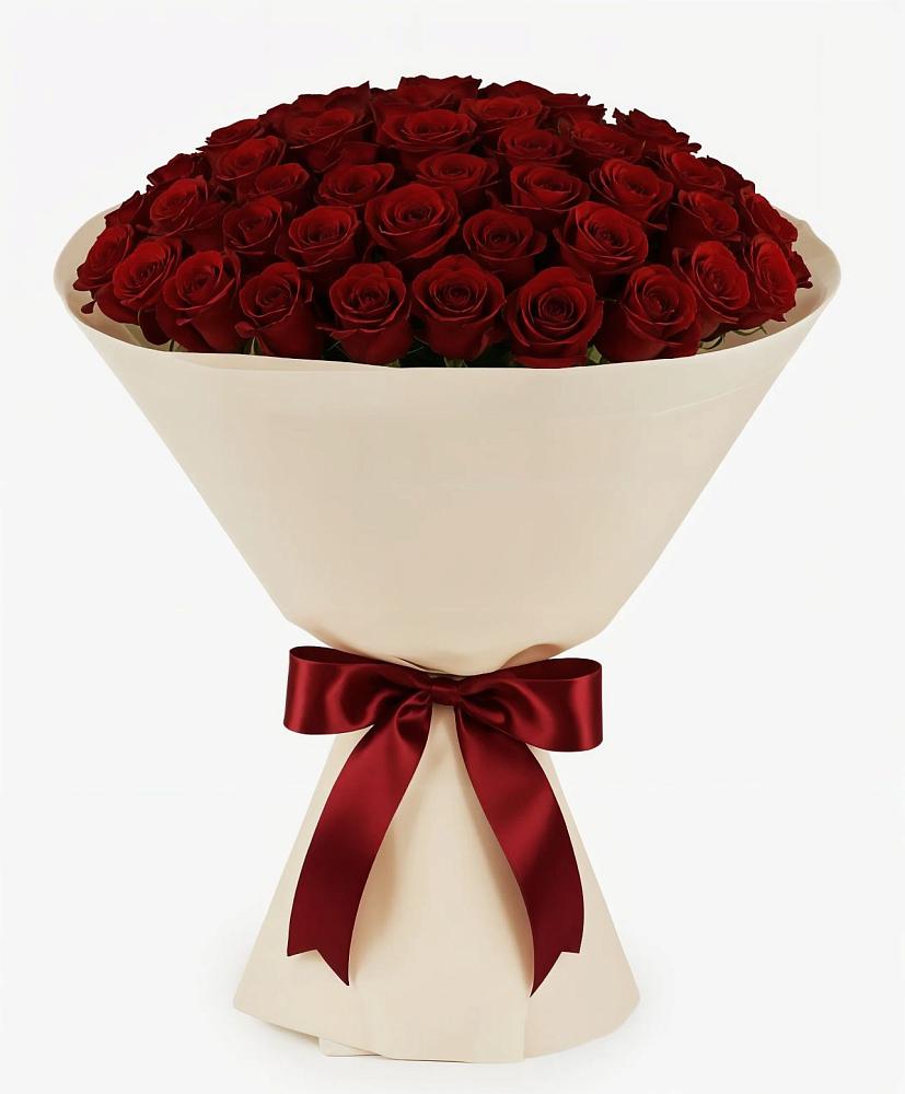 Букет 101 Бордовая роза Блэк Бакарра в Непецино