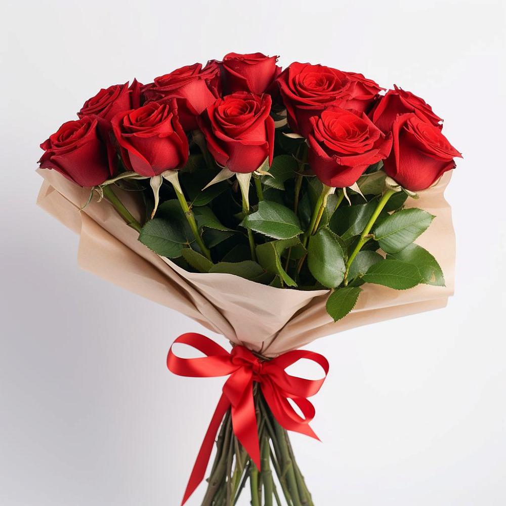 Букет 11 Красных роз Эдлесс Лав в Непецино