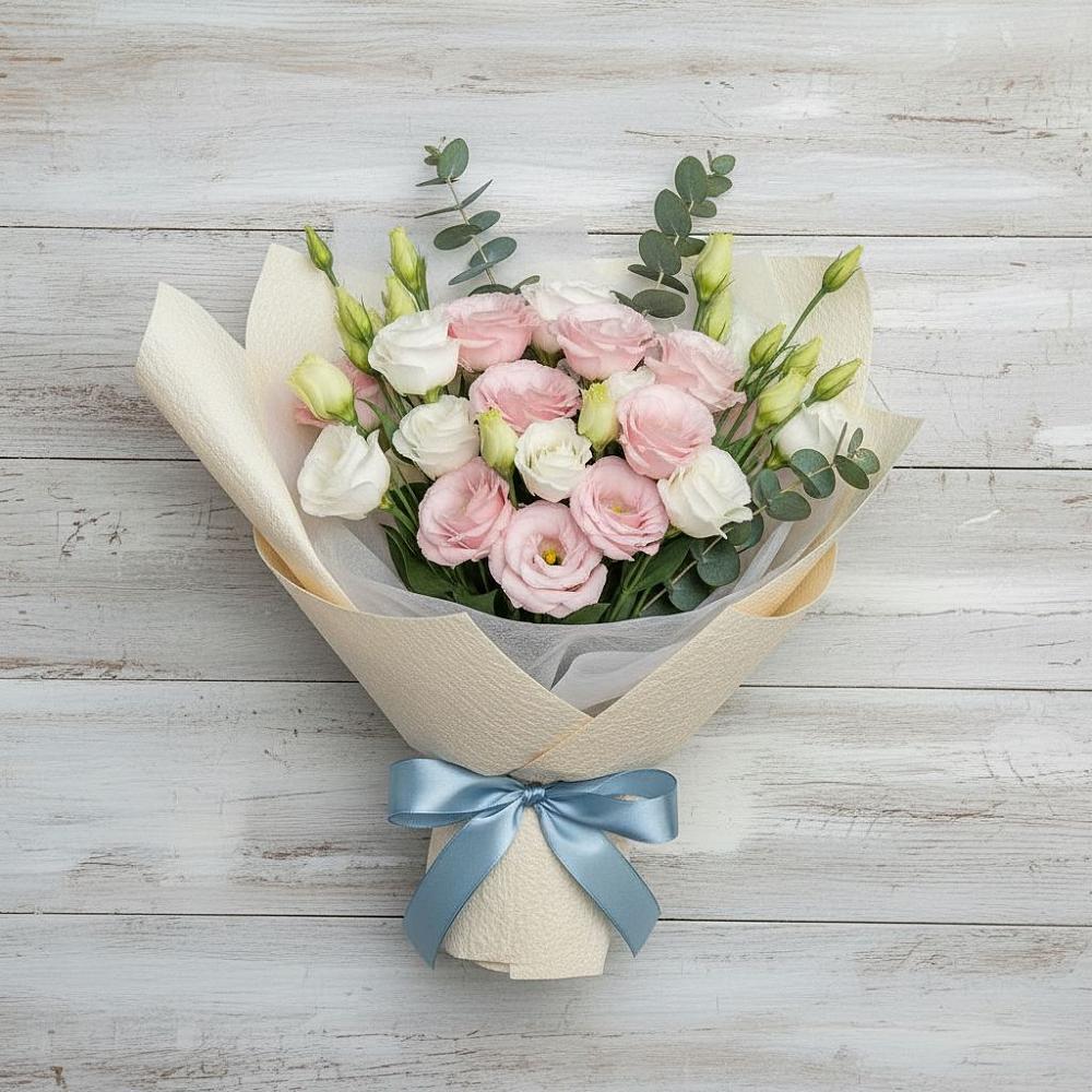 Букет цветов из: Лизиантусы в Непецино